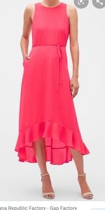 Banana Republic Factory | Neon Flounce Maxi Dress
